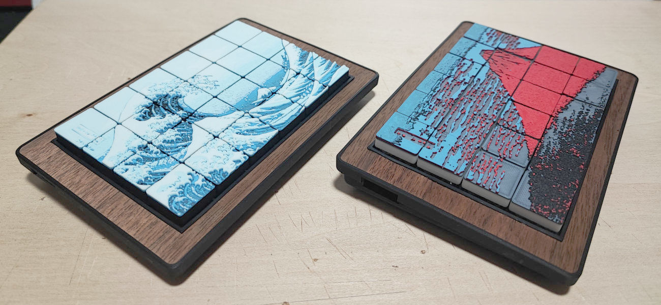 Teihai24Gx2 with 名画キーキャップ 神奈川沖浪裏 6x4 LP / 凱風快晴 6x4 LP